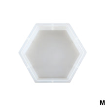 Load image into Gallery viewer, Large Hexagon Silicone Mold DIY Crystal Resin Bookend Mould Mirror Effect Book Stand Craft Mold Eposy Desk Decoration Ornament Tool
