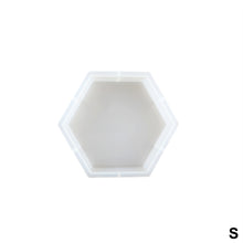 Load image into Gallery viewer, Large Hexagon Silicone Mold DIY Crystal Resin Bookend Mould Mirror Effect Book Stand Craft Mold Eposy Desk Decoration Ornament Tool
