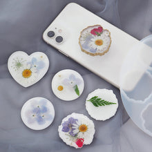 Load image into Gallery viewer, DIY Epoxy Phone Stand Silicone Mold Resin Heart Phone Holder Mould Irregular Marble Decor Resin Silica Mold
