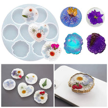 Load image into Gallery viewer, DIY Epoxy Phone Stand Silicone Mold Resin Heart Phone Holder Mould Irregular Marble Decor Resin Silica Mold
