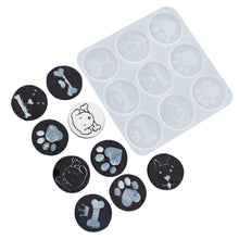 Load image into Gallery viewer, DIY Epoxy Phone Stand Decoration Silicone Mold Resin Cartoon Dog Paw Phone Holder Mould Irregular Marble Decor Resin Silica Mold

