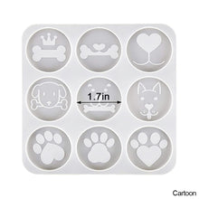 Load image into Gallery viewer, DIY Epoxy Phone Stand Decoration Silicone Mold Resin Cartoon Dog Paw Phone Holder Mould Irregular Marble Decor Resin Silica Mold
