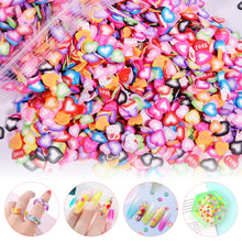 Load image into Gallery viewer, 1000pcs Polymer Clay Slices Epoxy Fillings DIY Resin Craft Nail Art Decoration Material Accessories Flower Cartoon Animal Filling
