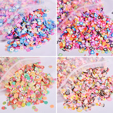 Load image into Gallery viewer, 1000pcs Polymer Clay Slices Epoxy Fillings DIY Resin Craft Nail Art Decoration Material Accessories Flower Cartoon Animal Filling
