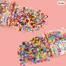 Load image into Gallery viewer, 1000pcs Polymer Clay Slices Epoxy Fillings DIY Resin Craft Nail Art Decoration Material Accessories Flower Cartoon Animal Filling
