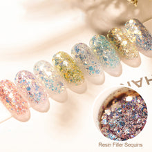 Load image into Gallery viewer, Epoxy Sequin Glitter Kit Iridescent Mermaid Sequin Kit Mix Gradient Laser Glitter Sequin Powder Iridescent Flakes
