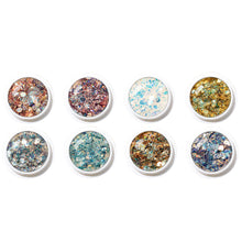 Load image into Gallery viewer, Epoxy Sequin Glitter Kit Iridescent Mermaid Sequin Kit Mix Gradient Laser Glitter Sequin Powder Iridescent Flakes
