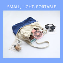 Load image into Gallery viewer, Portable USB Chargeable Mini Fan Handheld Fans with Base Summer Outdoor Portable Hand Hold Fan with Phone Holder
