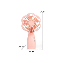 Load image into Gallery viewer, Portable USB Chargeable Mini Fan Handheld Fans with LED Light Summer Electric Fan Outdoor Indoor Desktop Fan
