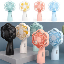 Load image into Gallery viewer, Portable USB Chargeable Mini Fan Handheld Fans with LED Light Summer Electric Fan Outdoor Indoor Desktop Fan
