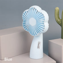 Load image into Gallery viewer, Portable USB Chargeable Mini Fan Handheld Fans with LED Light Summer Electric Fan Outdoor Indoor Desktop Fan
