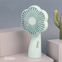Load image into Gallery viewer, Portable USB Chargeable Mini Fan Handheld Fans with LED Light Summer Electric Fan Outdoor Indoor Desktop Fan
