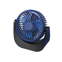 Load image into Gallery viewer, USB Chargeable Fan Mute 360 Degree Rotation Desktop Mini Fan Portable 2000mAh Electric Fan Students School Fan Offfice Fan
