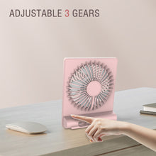 Load image into Gallery viewer, USB Chargeable Fan Mute Ultra Thin Desktop Mini Fan Portable Outdoor Indoor Electric Fan Offfice Fan School Students Fan

