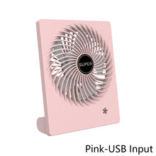 Load image into Gallery viewer, USB Chargeable Fan Mute Ultra Thin Desktop Mini Fan Portable Outdoor Indoor Electric Fan Offfice Fan School Students Fan
