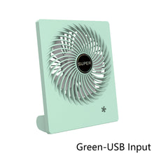 Load image into Gallery viewer, USB Chargeable Fan Mute Ultra Thin Desktop Mini Fan Portable Outdoor Indoor Electric Fan Offfice Fan School Students Fan
