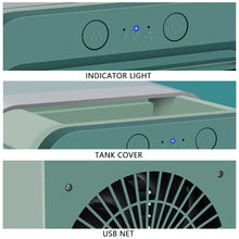 Load image into Gallery viewer, Mini Air Conditioner Air Cooler Fan USB Chargeable Portable Air Conditioner 3 Gear Air Cooling Fan Office Desktop Fan
