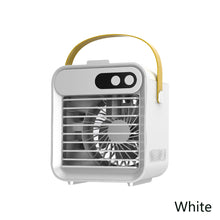 Load image into Gallery viewer, Mini Air Conditioner Air Cooler Fan USB Chargeable Air Cooling Fan Office Desktop Fan Moisturizing Fan
