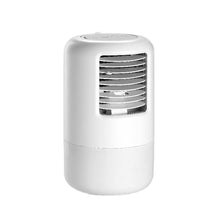 Load image into Gallery viewer, Mini Air Conditioner Timing Air Cooler Fan with Atmosphere Light USB Air Cooling Fan Office Desktop Fan Moisturizing Fan
