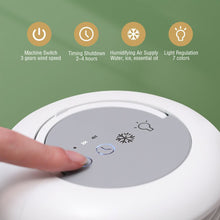 Load image into Gallery viewer, Mini Air Conditioner Timing Air Cooler Fan with Atmosphere Light USB Air Cooling Fan Office Desktop Fan Moisturizing Fan
