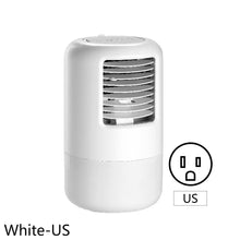 Load image into Gallery viewer, Mini Air Conditioner Timing Air Cooler Fan with Atmosphere Light USB Air Cooling Fan Office Desktop Fan Moisturizing Fan
