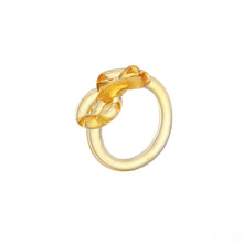 Load image into Gallery viewer, Fashion Vintage Knot Ring Resin Ring Colourful Acrylic Rings Geometric Round Fashionable Women Trendy Versatile Punk Ring Women

