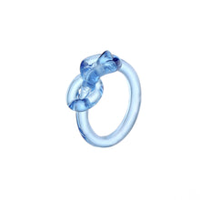 Load image into Gallery viewer, Fashion Vintage Knot Ring Resin Ring Colourful Acrylic Rings Geometric Round Fashionable Women Trendy Versatile Punk Ring Women
