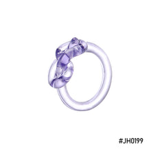 Load image into Gallery viewer, Fashion Vintage Knot Ring Resin Ring Colourful Acrylic Rings Geometric Round Fashionable Women Trendy Versatile Punk Ring Women
