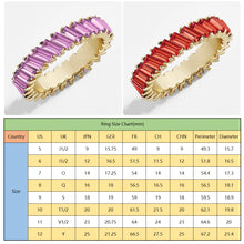Load image into Gallery viewer, Fashion Tilt Crystal Alloy Multicolor Ring Trendy Gold Colorful Imitation Crystals Geometric Shapes Zircon Women Jewelry Accessories
