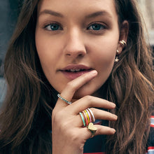 Load image into Gallery viewer, Fashion Alloy Ring Hand Jewelry Oil Drip Ring Multicolor Simple Gold Creative Cool Women Jewelry Accessories
