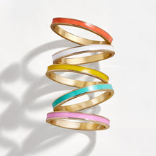 Load image into Gallery viewer, Fashion Alloy Ring Hand Jewelry Oil Drip Ring Multicolor Simple Gold Creative Cool Women Jewelry Accessories

