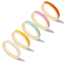 Load image into Gallery viewer, Fashion Alloy Ring Hand Jewelry Oil Drip Ring Multicolor Simple Gold Creative Cool Women Jewelry Accessories
