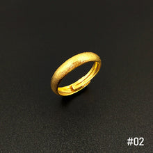 Load image into Gallery viewer, Fashion Female Elegant Glossy Ring Brushed Inner Print Frosted Opening Men Women Ring Couple Ring Male Jewelry Accessories
