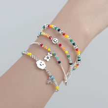 Load image into Gallery viewer, Fashion Rice Beads Boho Smiley Rainbow Heart Cute Bear Colorful Pendant Bracelet Women Girl Creative Jewelry Accessories
