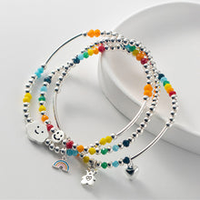 Load image into Gallery viewer, Fashion Rice Beads Boho Smiley Rainbow Heart Cute Bear Colorful Pendant Bracelet Women Girl Creative Jewelry Accessories
