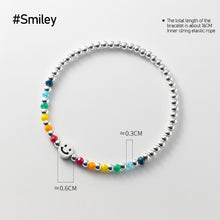 Load image into Gallery viewer, Fashion Rice Beads Boho Smiley Rainbow Heart Cute Bear Colorful Pendant Bracelet Women Girl Creative Jewelry Accessories
