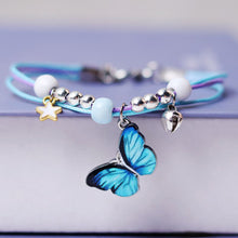 Load image into Gallery viewer, Fashion Multi-layer Rice Beads Bracelet Butterfly Fashion Creative Women Girl Beaded Chain Elegant Bracelet Jewelry Accessories

