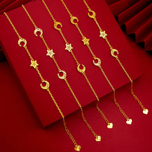 Load image into Gallery viewer, Fashion Love Star Moon Thin Bracelet Hollow Out Bracelet Fashion Creative Women Girl Wrist Chain Elegant Jewelry Accessories
