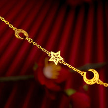 Load image into Gallery viewer, Fashion Love Star Moon Thin Bracelet Hollow Out Bracelet Fashion Creative Women Girl Wrist Chain Elegant Jewelry Accessories
