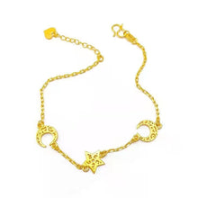Load image into Gallery viewer, Fashion Love Star Moon Thin Bracelet Hollow Out Bracelet Fashion Creative Women Girl Wrist Chain Elegant Jewelry Accessories
