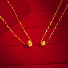 Load image into Gallery viewer, Delicate Cat's Eye Gold Bead Necklace Clavicle Chain Fashion Female Women Beaded Pendant Girl Jewelry Accessories
