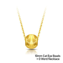 Load image into Gallery viewer, Delicate Cat's Eye Gold Bead Necklace Clavicle Chain Fashion Female Women Beaded Pendant Girl Jewelry Accessories
