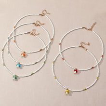 Load image into Gallery viewer, Bohemian Sweet Cool Wind Colorful Rice Bead Necklace Beaded Fun Creative Mushroom Pendant Necklace Fashion Women Choker
