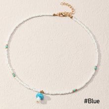 Load image into Gallery viewer, Bohemian Sweet Cool Wind Colorful Rice Bead Necklace Beaded Fun Creative Mushroom Pendant Necklace Fashion Women Choker
