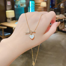 Load image into Gallery viewer, Simple Personality Temperament Arrow Heart Love Fashion Titanium Steel Clavicle Chain Chain Female Women Jewelry
