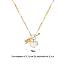 Load image into Gallery viewer, Simple Personality Temperament Arrow Heart Love Fashion Titanium Steel Clavicle Chain Chain Female Women Jewelry
