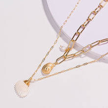 Load image into Gallery viewer, Fashion Natural Shell Ocean Wind Necklace Summer Bohemian Female Double Layer Personality Beach Conch Shell Chain Jewelry Female Women
