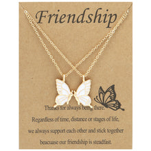 Load image into Gallery viewer, 2pcs/set Creative Butterfly Short Necklace Fashion Friendship Animal Drip Oil Pendant Clavicle Chain Jewelry Women Accessories
