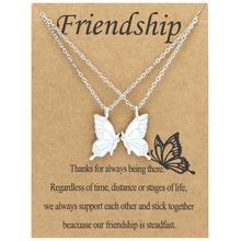 Load image into Gallery viewer, 2pcs/set Creative Butterfly Short Necklace Fashion Friendship Animal Drip Oil Pendant Clavicle Chain Jewelry Women Accessories

