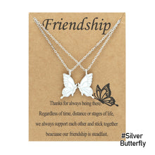Load image into Gallery viewer, 2pcs/set Creative Butterfly Short Necklace Fashion Friendship Animal Drip Oil Pendant Clavicle Chain Jewelry Women Accessories
